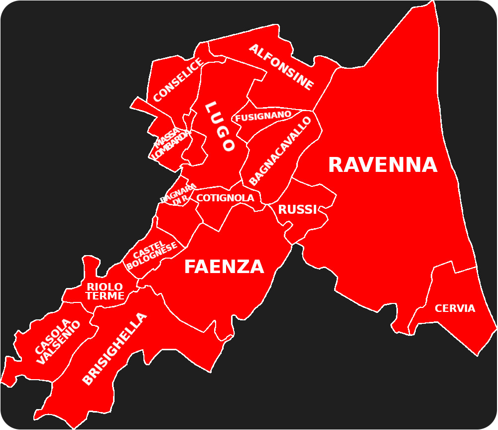 Ravenna, comuni dove si può noleggiare l'auto da cerimonia