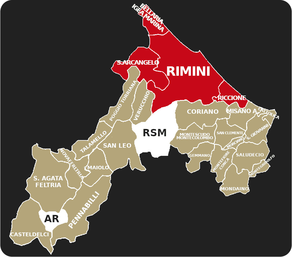Rimini, comuni dove si può noleggiare l'auto da cerimonia